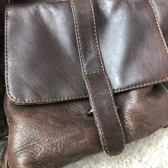 feynsinn Brown Leather Duffle Weekend Bag Zippers - Picture 12 of 16